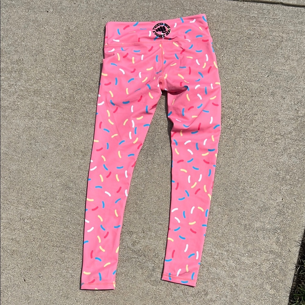 Small |Feed me Fight me | Sprinkles Print Leggings | Ice Cream 🍦 - Picture 4 of 5